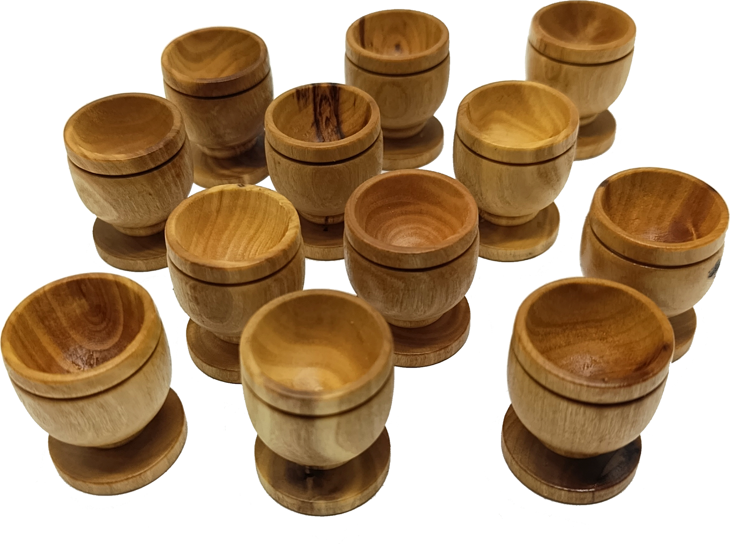 Handcrafted Olive Wood Cup from Bethlehem | Small Wooden Communion or Prayer mini Cup | Holy Land Artisan Craft | 1.57" x 1.38"