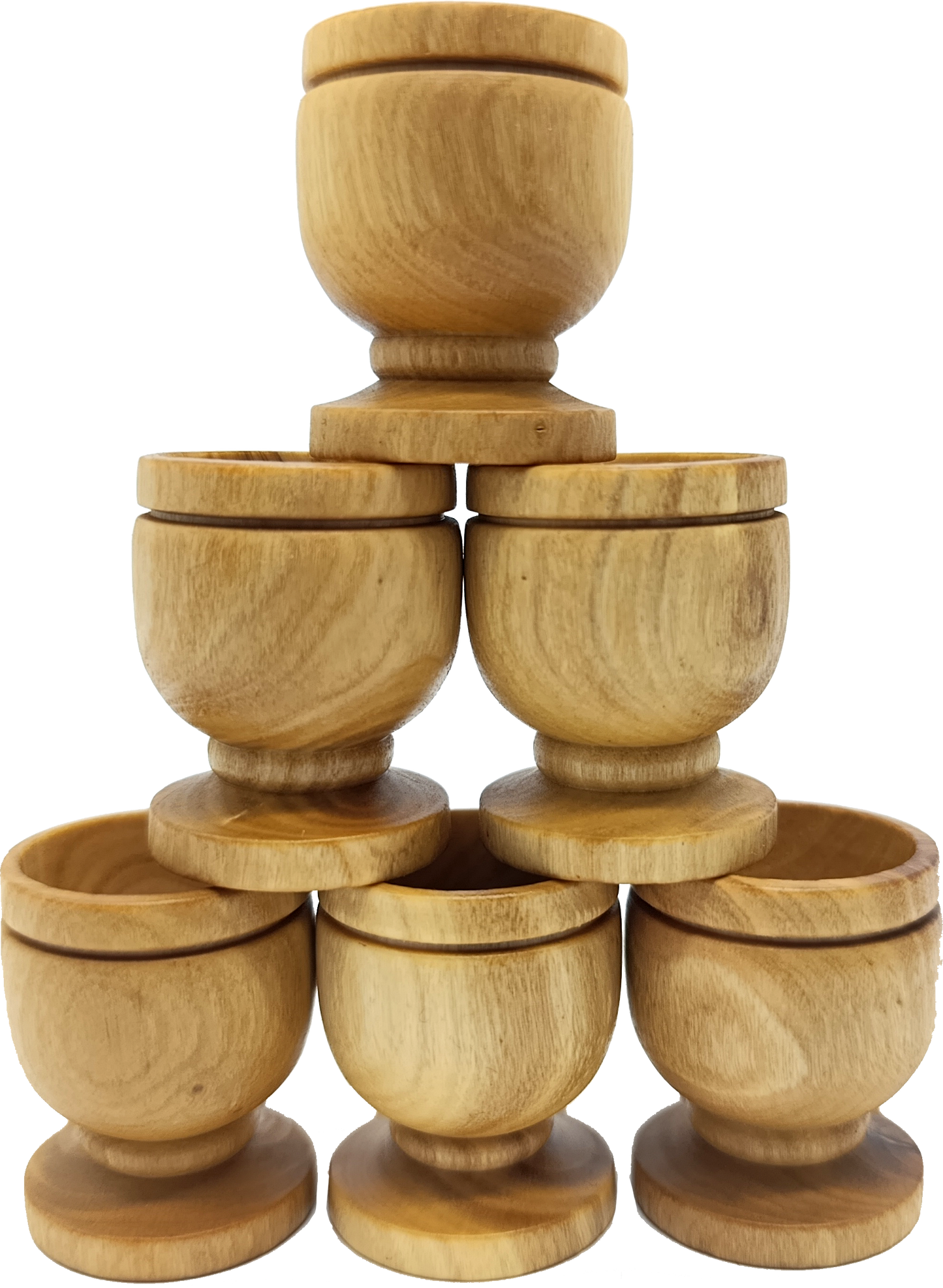 Handcrafted Olive Wood Cup from Bethlehem | Small Wooden Communion or Prayer mini Cup | Holy Land Artisan Craft | 1.57" x 1.38"