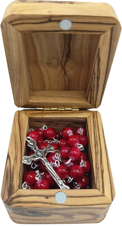Catholic Prayer Rosary with Stone Beads – Choose Your Color
