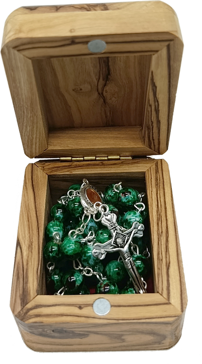 Catholic Prayer Rosary with Stone Beads – Choose Your Color