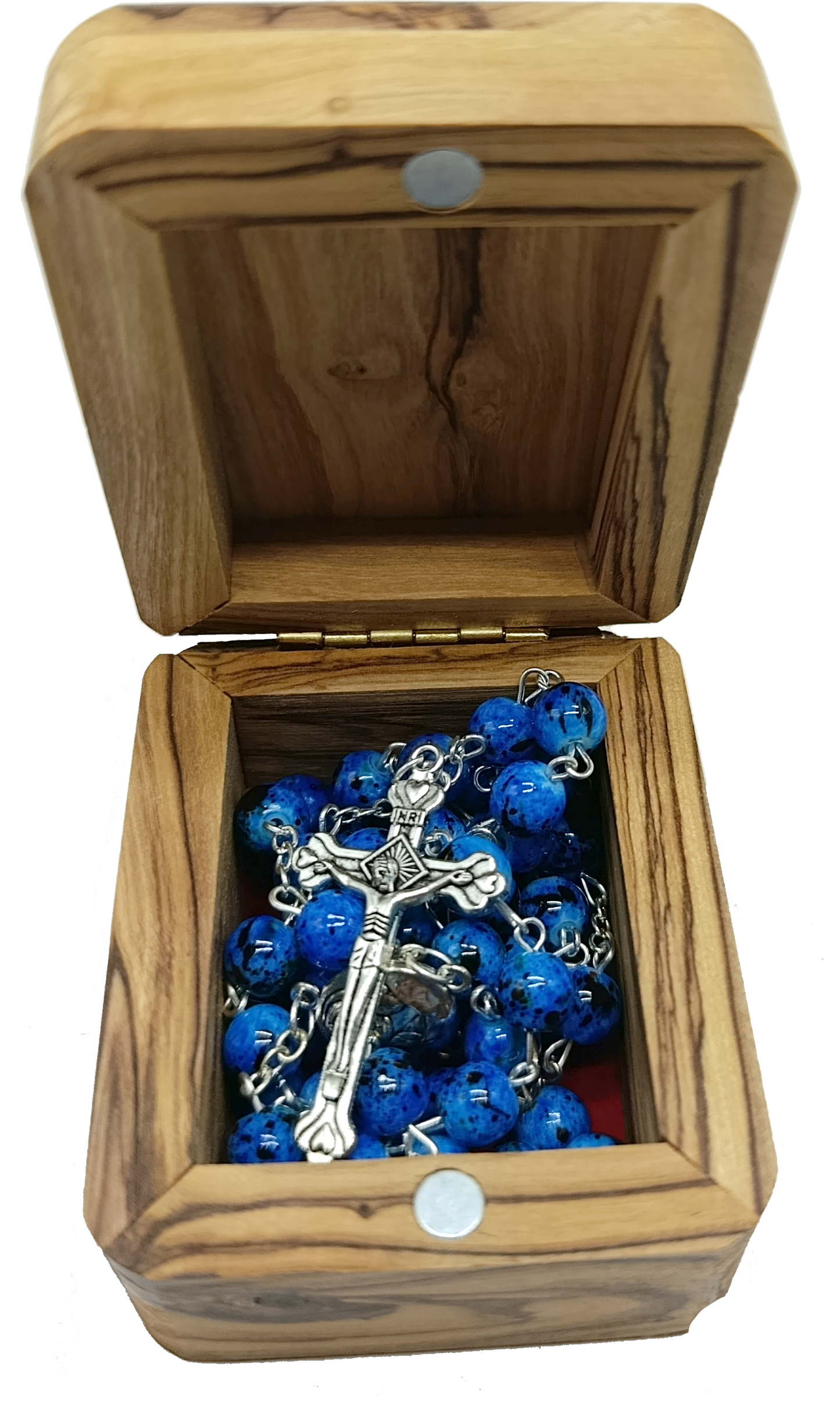 Catholic Prayer Rosary with Stone Beads – Choose Your Color