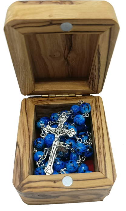 Catholic Prayer Rosary with Stone Beads – Choose Your Color