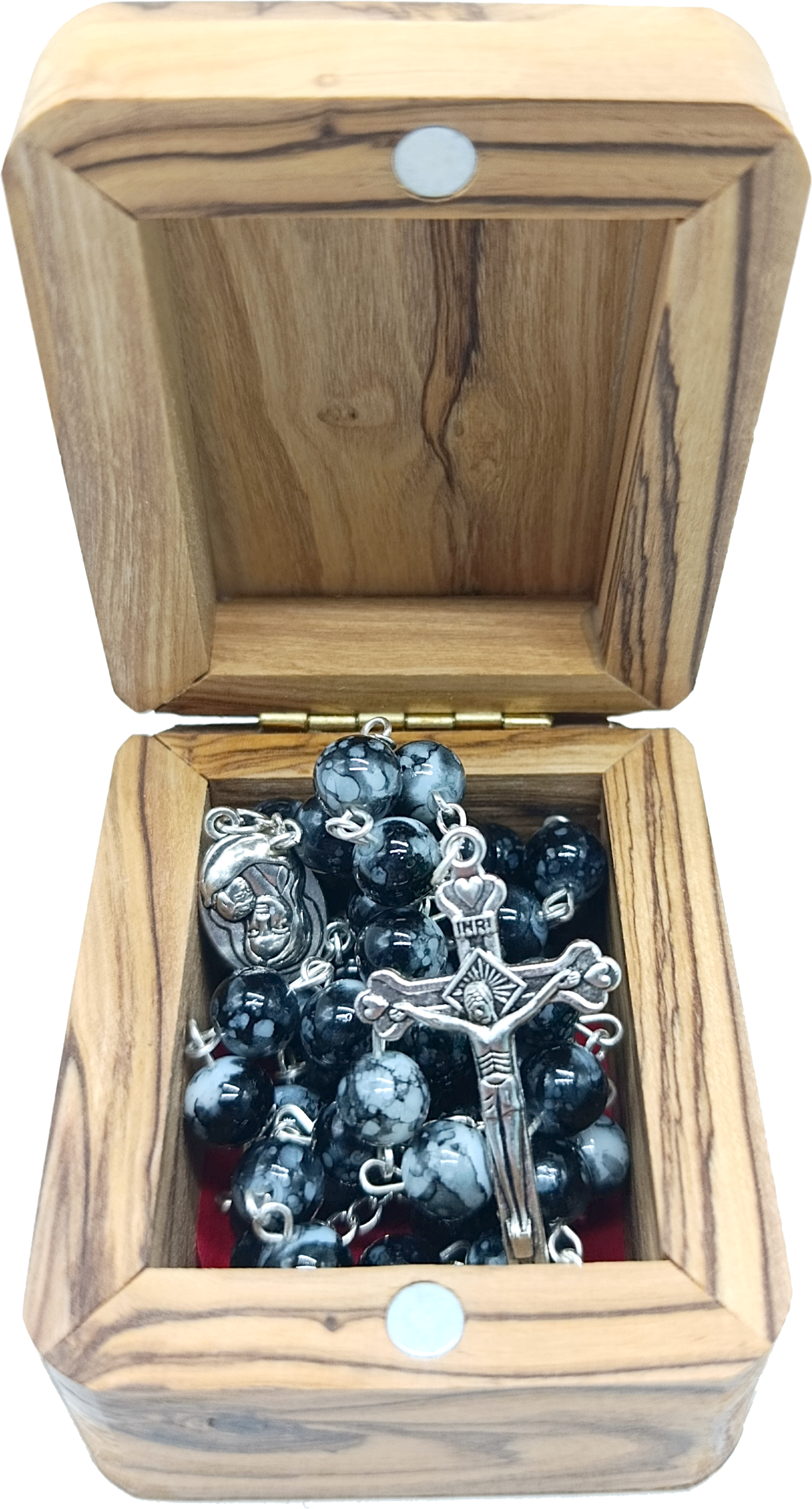 Catholic Prayer Rosary with Stone Beads – Choose Your Color