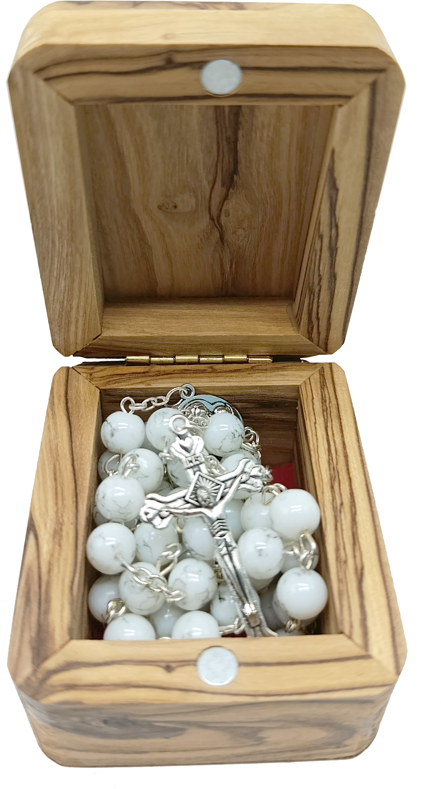 Catholic Prayer Rosary with Stone Beads – Choose Your Color