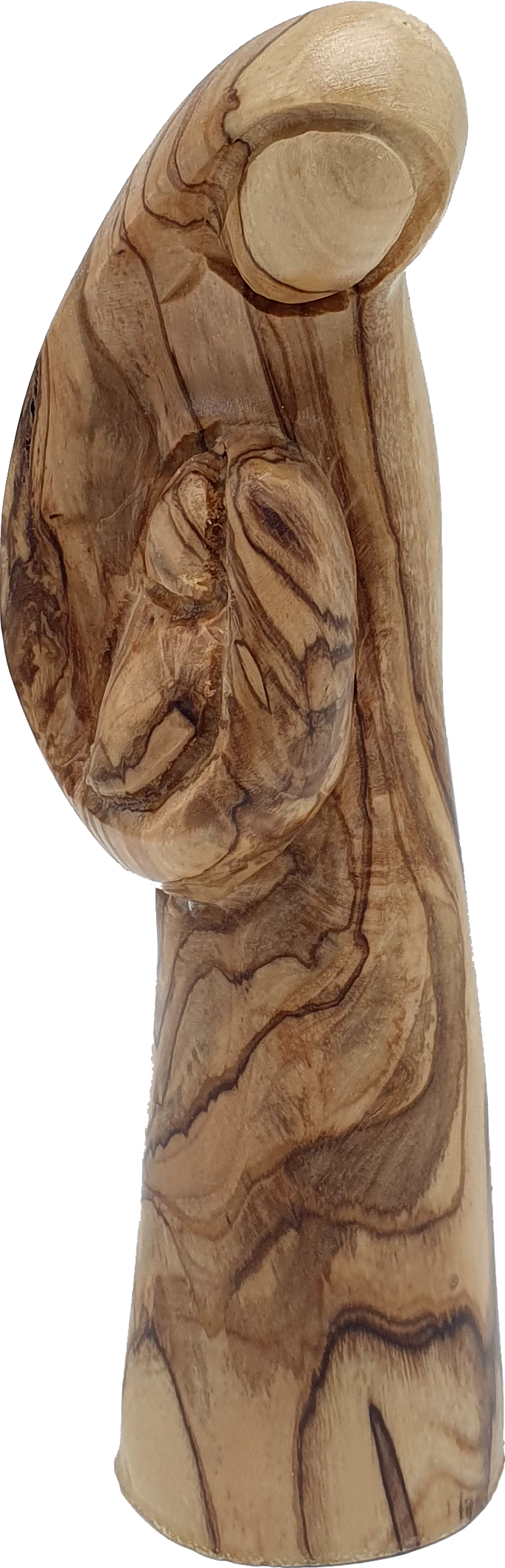 Virgin Mary and Baby Jesus Olivewood Statue Handcrafted by Zuluf