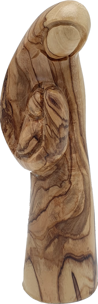 Virgin Mary and Baby Jesus Olivewood Statue Handcrafted by Zuluf