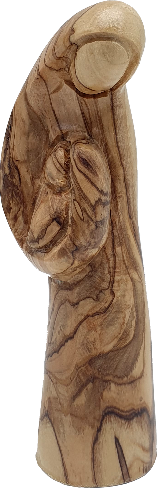 Virgin Mary and Baby Jesus Olivewood Statue Handcrafted by Zuluf
