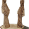 Olive Wood Mary and Elizabeth Statues Handcrafted in Bethlehem 5.5 Inch