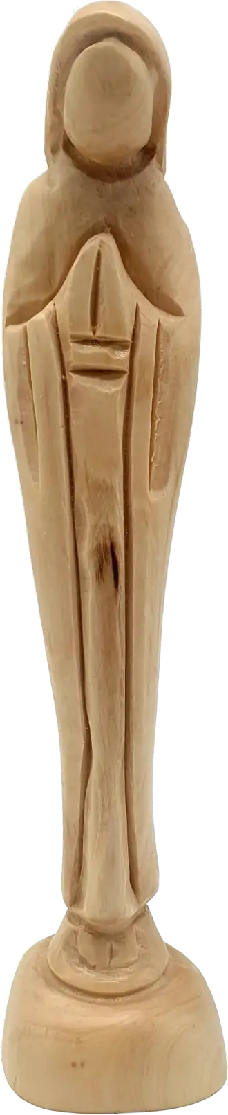 Handmade Olive Wood Mary Praying Statue Fair Trade from Bethlehem