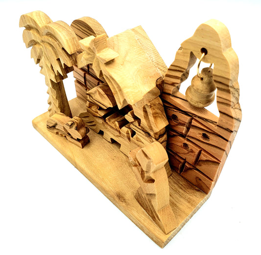 Hand-Carved Olive Wood Nativity Set from Bethlehem - NAT012