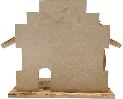 Extra Large Olive Wood Nativity Stable from Bethlehem