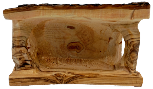 Hand-Carved Olive Wood Holy Family Nativity Set from Bethlehem - 12cm