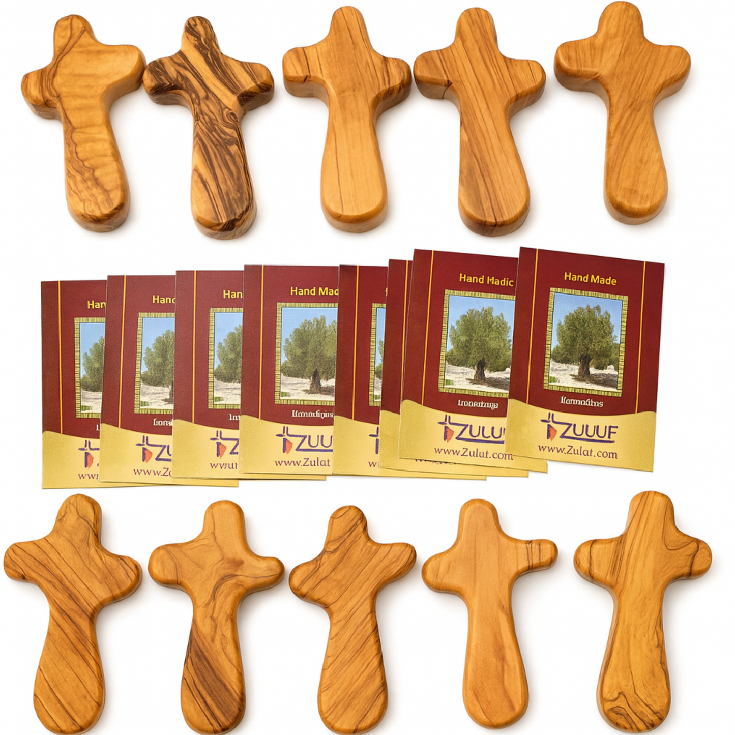 Olive Wood Hand Held Comfort Cross from Holy Land in Multiple Sizes - Additional View 14