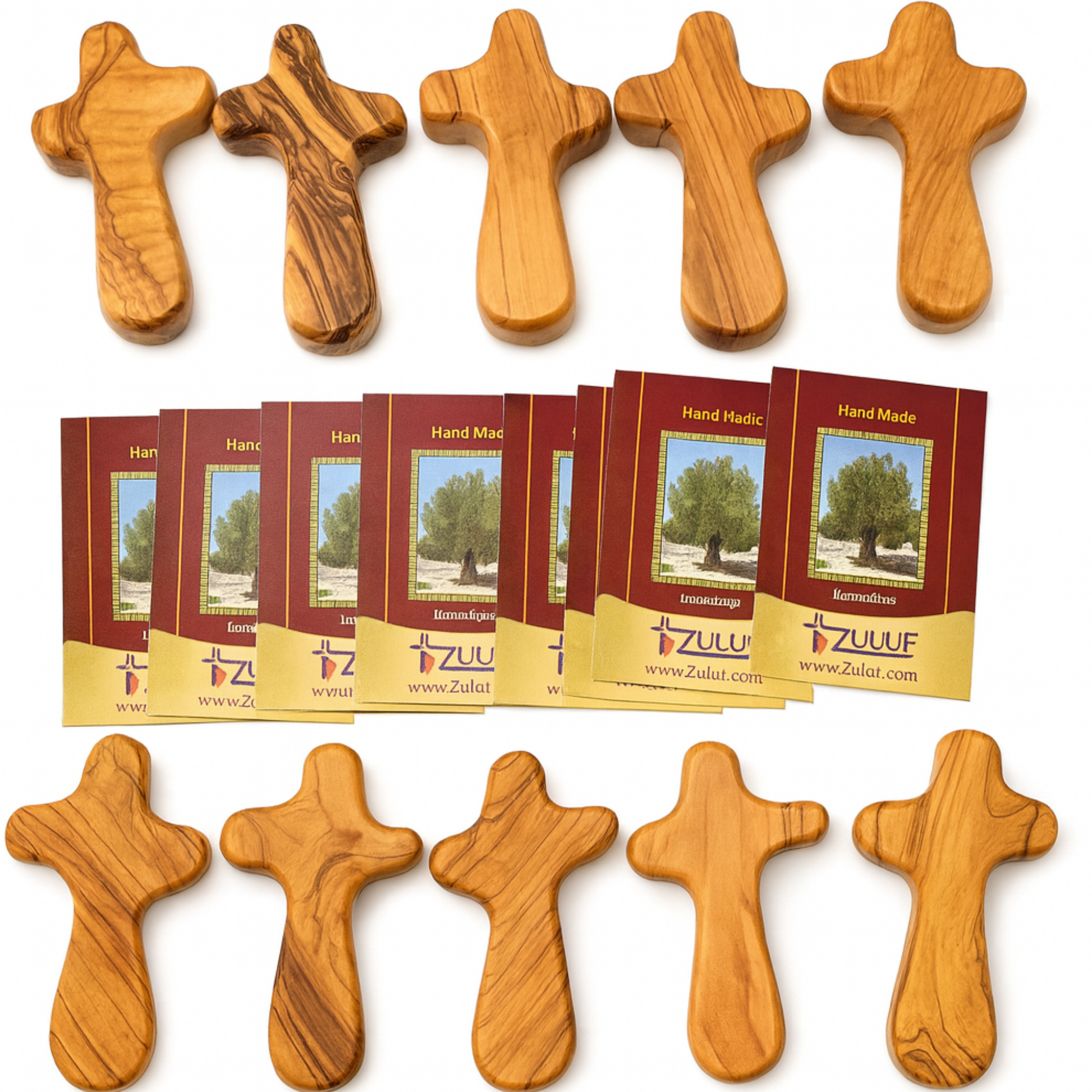 Olive Wood Hand Held Comfort Cross from Holy Land in Multiple Sizes - Additional View 14
