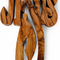 Handmade Olive Wood Jesus Cross from Bethlehem with Bethlehem Soil – Christian Wall Cross – 7" (18 cm)