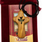 Handmade Olive Wood Cross Necklace with Dove Cutout from Bethlehem – Holy Land Christian Pendant with Cord, Velvet Gift Pouch and Certificate 2.5 Inches