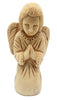 Angel Praying Olive Wood Carving - Handcrafted Spiritual Sculpture, Divine Prayer Figurine for Home Decor and Gifts 4.9 - Inch - Zuluf