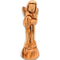 Handcrafted Olive Wood Angel Figurine Warm and Simple Design 5.4 Inch