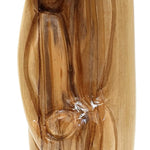 Bethlehem Olive Wood Holy Family Sculpture – Handcrafted Statue of Mother Mary, Baby Jesus & Joseph - Zuluf