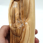 Bethlehem Olive Wood Holy Family Sculpture – Handcrafted Statue of Mother Mary, Baby Jesus & Joseph - Zuluf