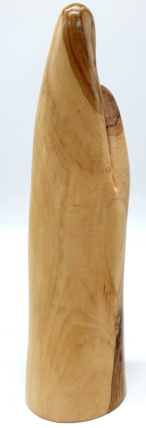 Bethlehem Olive Wood Holy Family Sculpture – Handcrafted Statue of Mother Mary, Baby Jesus & Joseph - Zuluf