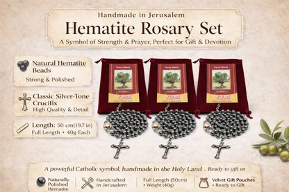 Black rosary with silver-tone chain – glossy glass-style beads elegant and reflective - 1 - rosaries