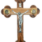 Budded Wooden Crucifix with 14 Stations and Holy Land Essences