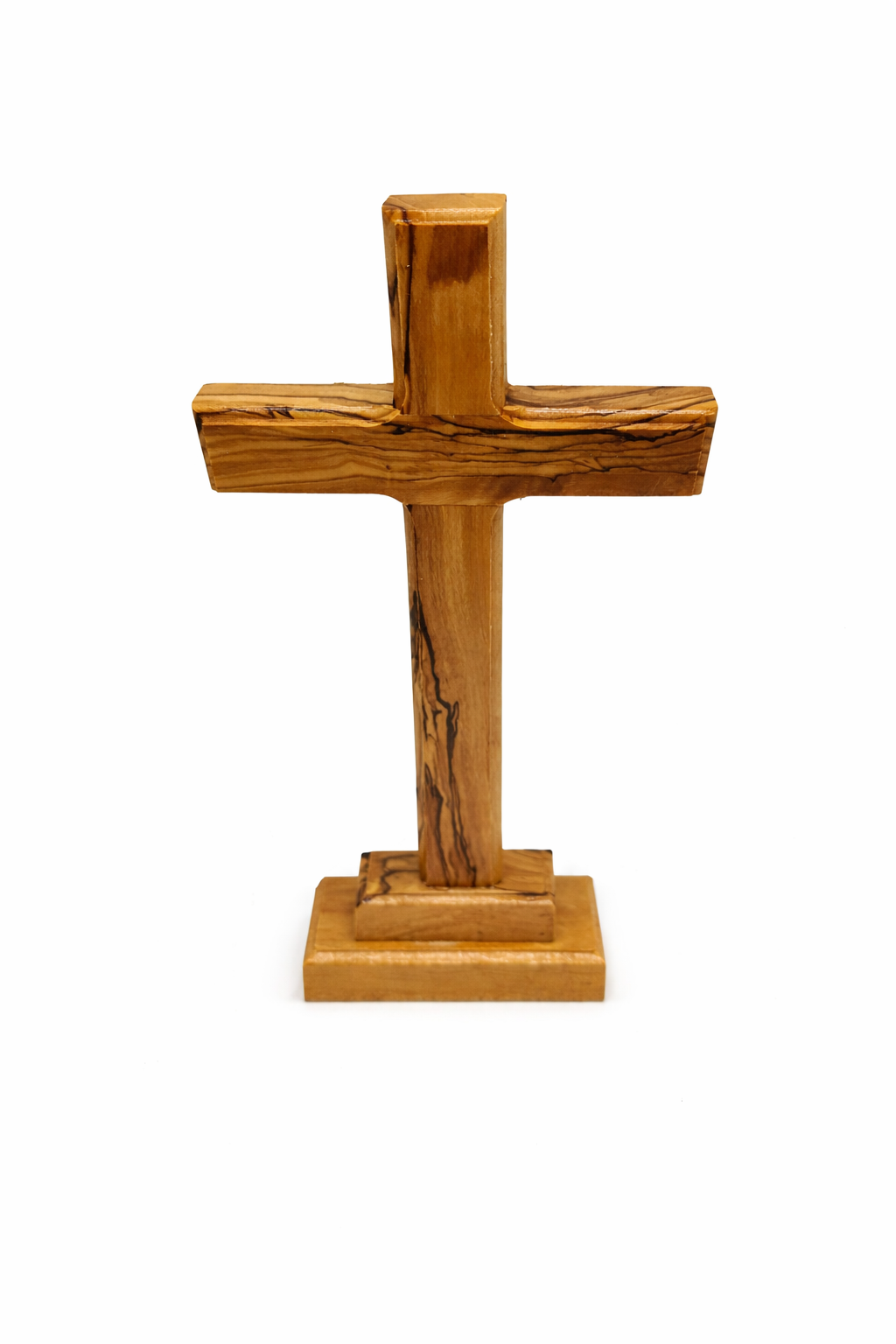 Handmade Olive Wood Cross from Bethlehem – Christian Cross Decor, Holy Land Gift – 6.1" 7.5" 9.25" 11.2" Sizes