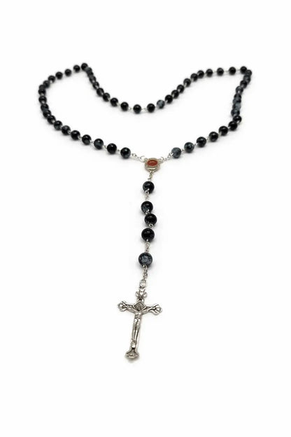 Catholic prayer rosary with stone beads – choose your color - rosaries