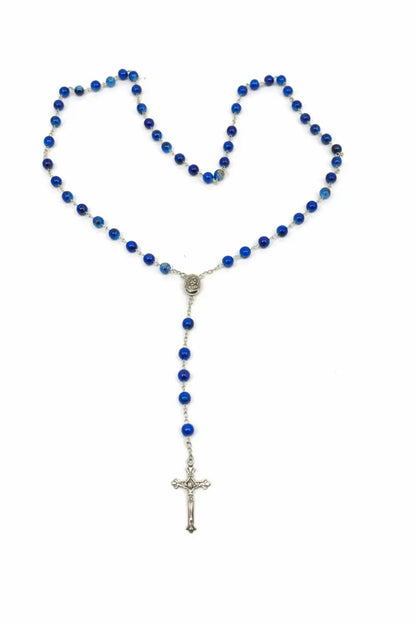 Catholic prayer rosary with stone beads – choose your color - rosaries
