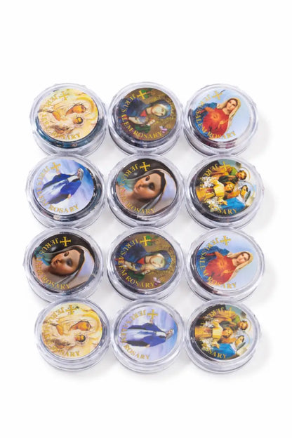 Catholic rosary set – 12 pieces with individual protective cases - rosaries
