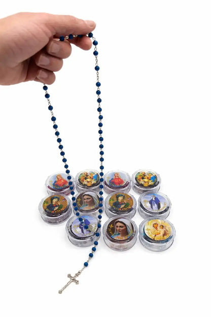 Catholic rosary set – 12 pieces with individual protective cases - rosaries