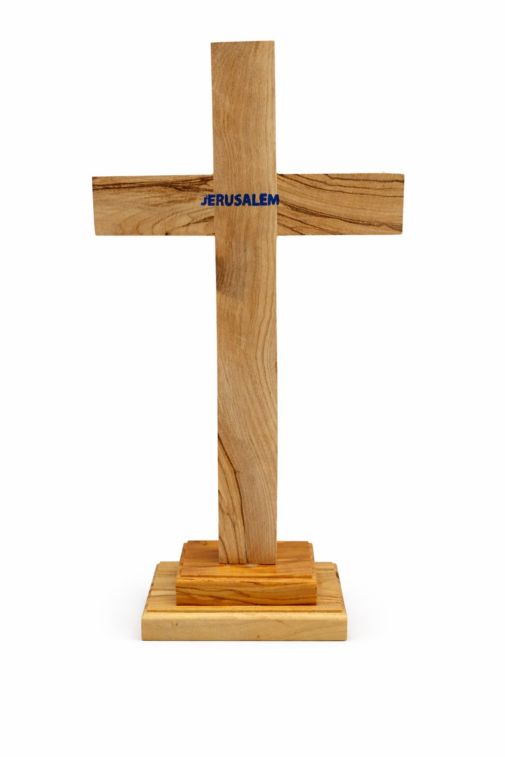 Handmade Olive Wood Cross from Bethlehem – Christian Cross Decor, Holy Land Gift – 6.1" 7.5" 9.25" 11.2" Sizes