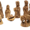 Detailed Olive Wood Nativity Set Handcrafted in Bethlehem 3.3 Inch