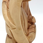 Elegant Handcrafted Olive Wood Nativity Statue - Mary, Joseph, and Baby Jesus | Premium Christian Home Decor - Zuluf