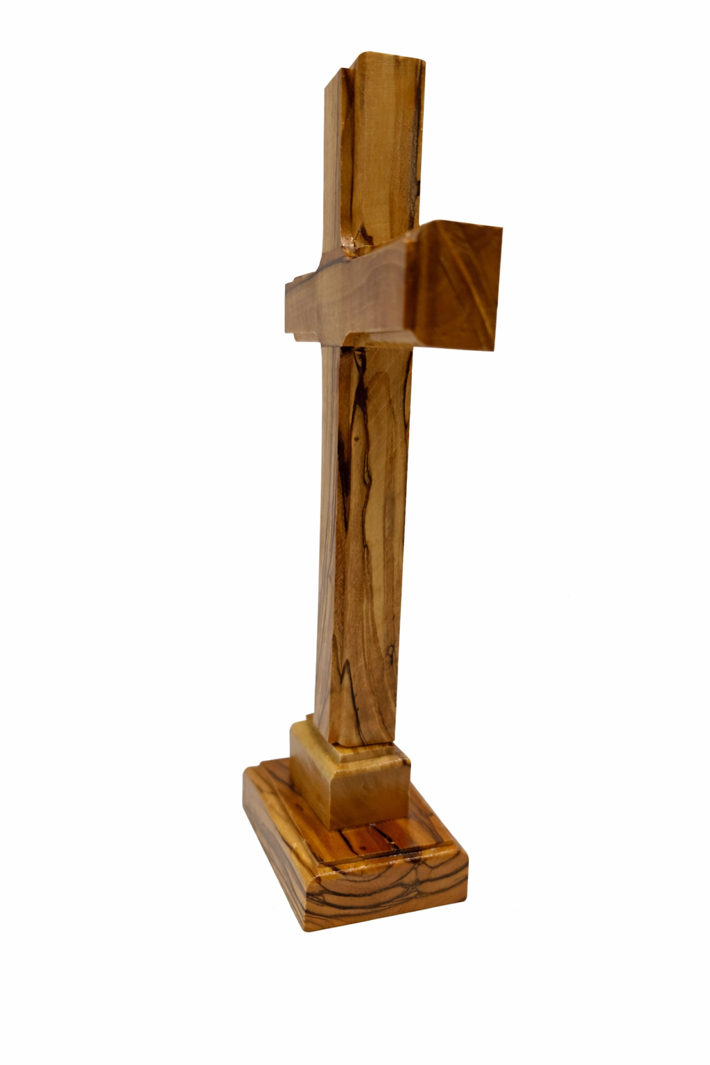 Handmade Olive Wood Cross from Bethlehem – Christian Cross Decor, Holy Land Gift – 6.1" 7.5" 9.25" 11.2" Sizes