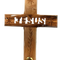 Hand-Carved Olive Wood Cross with Jesus – Made in Bethlehem from Holy Land Olive Trees (6.1x4.3 Inches)