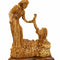 Hand Carved Olive Wood Jesus Saves Peter Statue | Handmade in Bethlehem, Holy Land