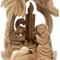 Hand-Carved Olive Wood Nativity Scene from Bethlehem – Holy Family Ornament