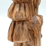 Hand - Carved Olive Wood Nativity Scene Sculpture with Tree – Abstract Art from the Holy Land | Unique Religious Decor (6.9x2.9x2.5") - Zuluf