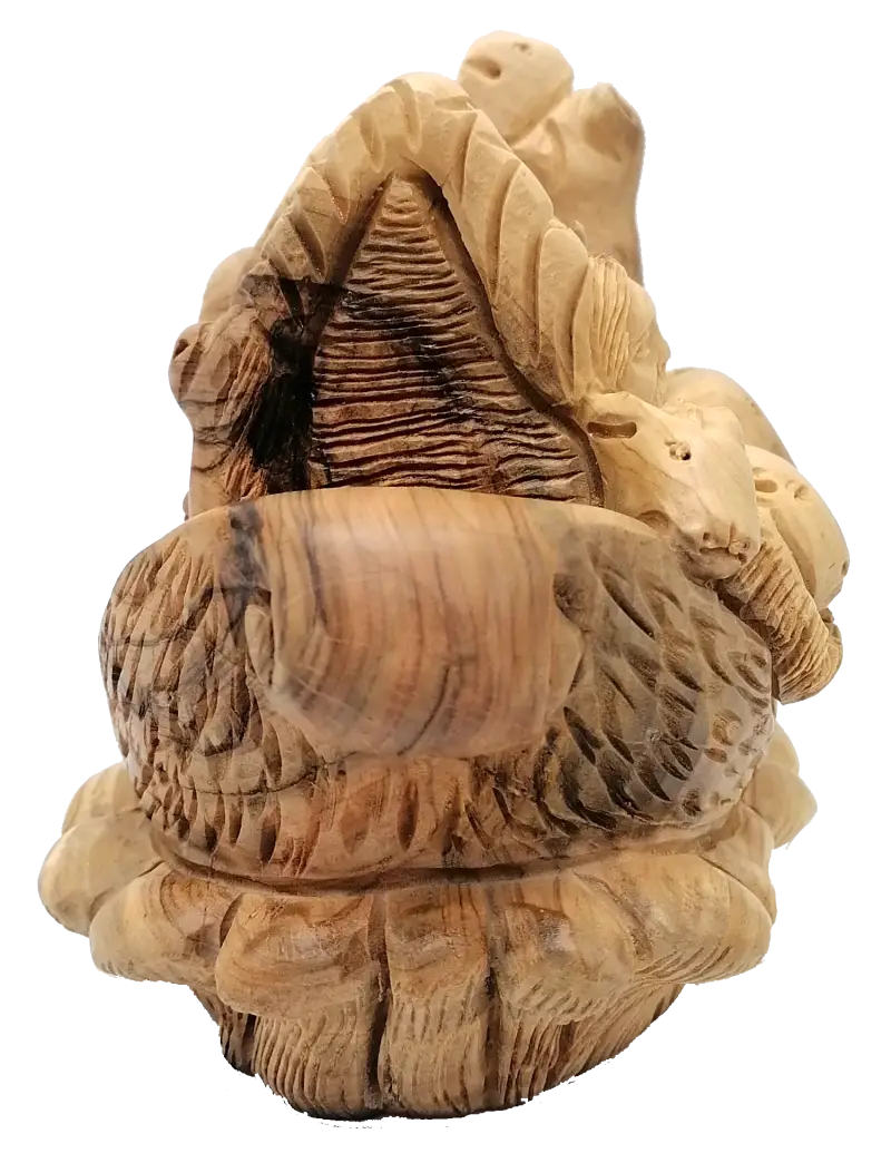 St Sebastian Statue - Hand-Carved Olive Wood | Zuluf
