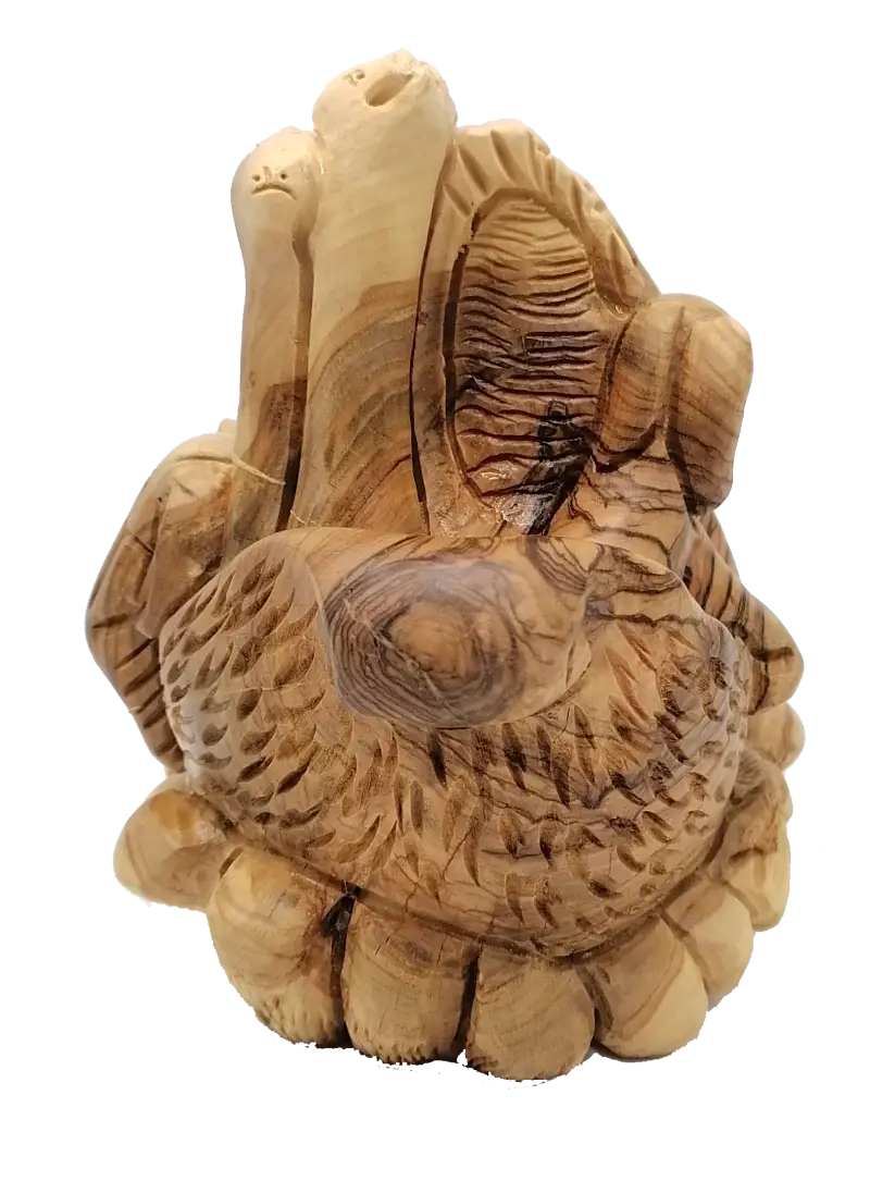 St Sebastian Statue - Hand-Carved Olive Wood | Zuluf