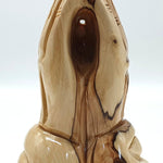 "Hand-Carved Olive Wood Praying Hands Statue - Jesus Hands from Bethlehem, Holy Land - 4.3 Inches - Zuluf