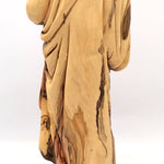 Hand - Carved Olive Wood Saint Joseph with Baby Jesus Statue - High - Quality Religious Art from Bethlehem | Ideal for Home Decor, Church Display, and Gift | 16.2X6.3X6.1" - Zuluf