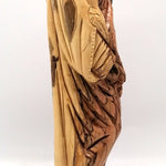 Hand - Carved Olive Wood Saint Joseph with Baby Jesus Statue - High - Quality Religious Art from Bethlehem | Ideal for Home Decor, Church Display, and Gift | 16.2X6.3X6.1" - Zuluf