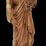 Hand - Carved Olive Wood Saint Joseph with Baby Jesus Statue - High - Quality Religious Art from Bethlehem | Ideal for Home Decor, Church Display, and Gift | 16.2X6.3X6.1" - Zuluf