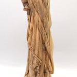 Hand - Carved Olive Wood Saint Joseph with Baby Jesus Statue on a Sturdy Base – Made in Bethlehem | High - Quality Religious Decor & Gift 13X5.8X5.1" - Zuluf