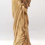 Hand - Carved Olive Wood Saint Joseph with Baby Jesus Statue on a Sturdy Base – Made in Bethlehem | High - Quality Religious Decor & Gift 13X5.8X5.1" - Zuluf