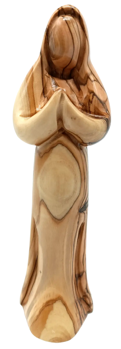 Hand-carved olive wood virgin mary statue 7.5 inch - figures