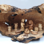 Hand-Crafted Nativity Cave from Bethlehem with Holy Family - Majestic Size and Sacred Detail - Zuluf